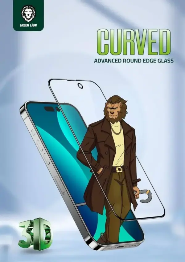 GREEN LION 3D CURVED PRO ADVANCED ROUND EDGE GLASS FOR IPHONE 15 PRO MAX | CLEAR